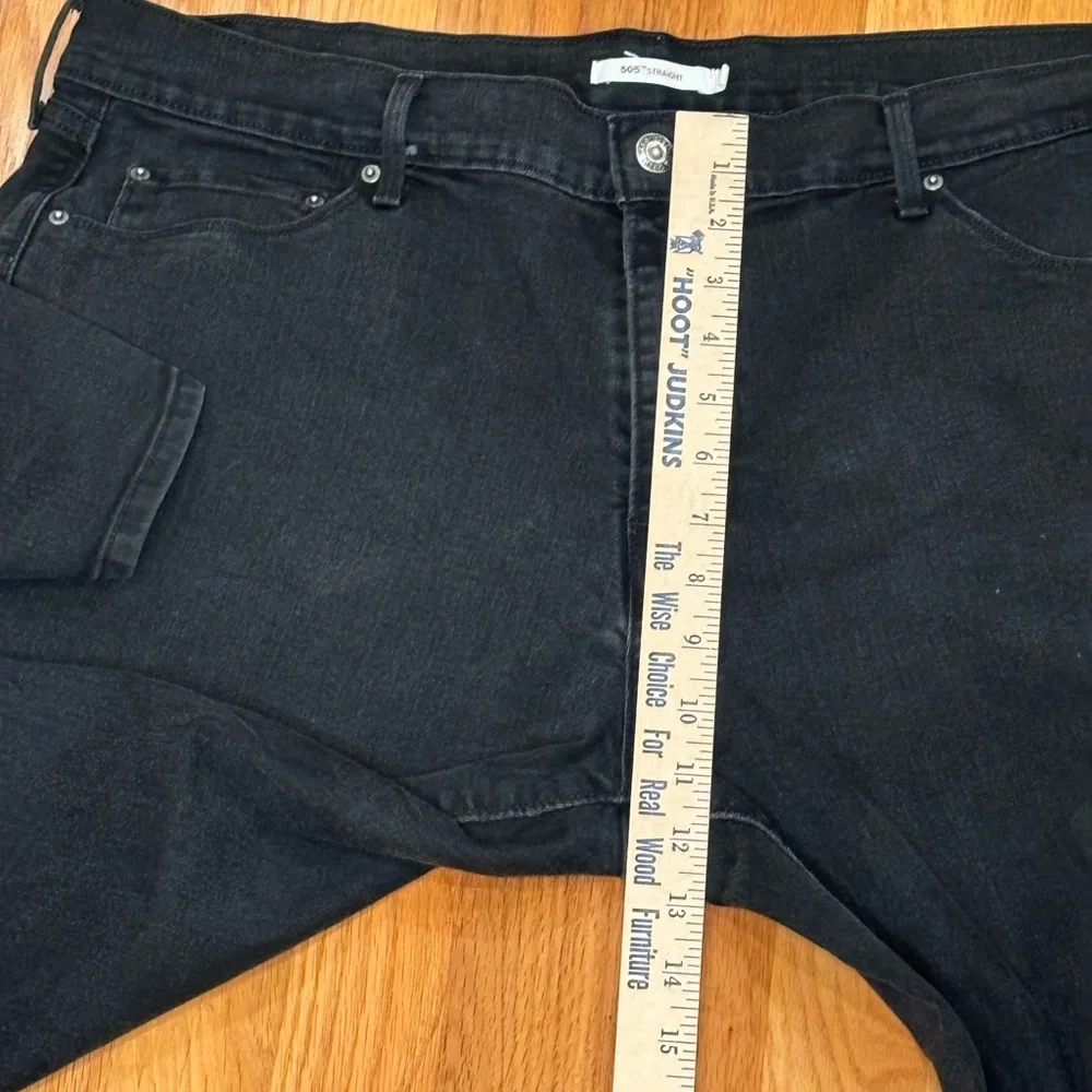 Levi's 505 Men’s Black Straight Leg Jeans size 34x30 Western Boho